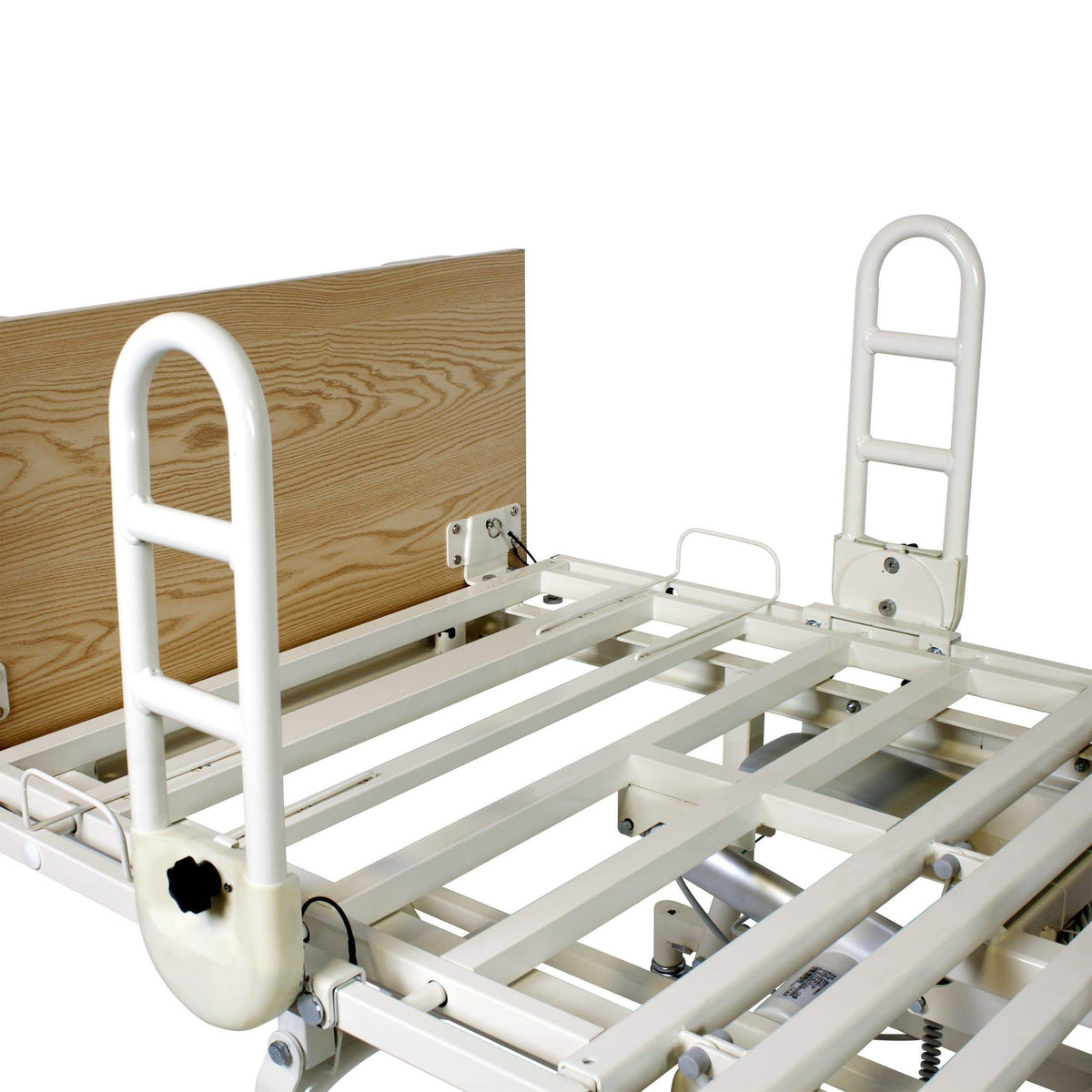 Dynarex Universal Pivot Assist Bed Safety Bars - Pair - Open Box - Senior.com Bed Rails