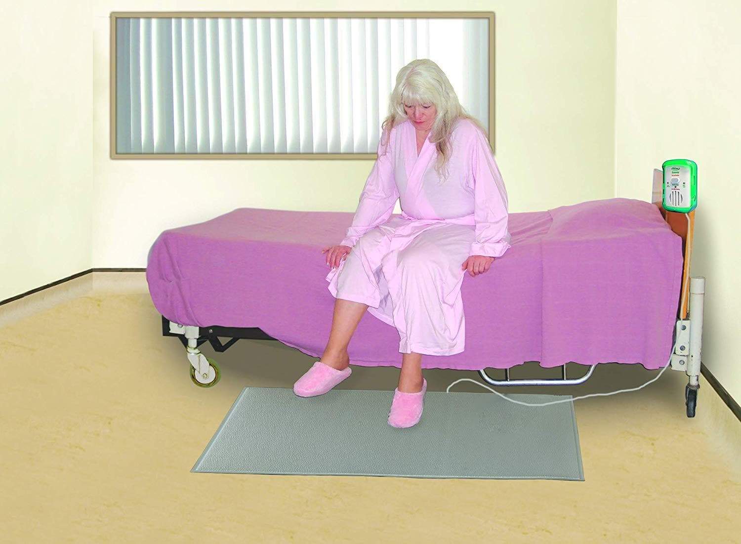 SmartCaregiver Floor Mat Exit Alarm for Elderly Fall Prevention & Anti-Wandering - Economy System - Open Box - Senior.com Fall Prevention