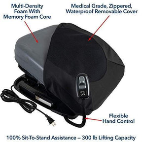 Carex Health Brands Premium Power Lifting Seat - 100% Electric Lift Up To 300 lbs - Open Box - Senior.com Stand Assist Aids