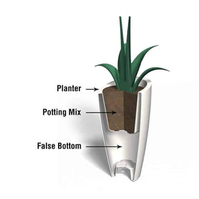 Mayne Modesto Modern Tall Planter - 32 Inch - Open Box - Senior.com Planters
