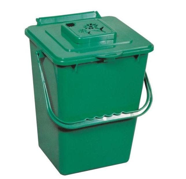 Exaco Kitchen Compost Waste Collector - 2.4 Gallon Deluxe Green - Open Box - Senior.com Waste Collectors
