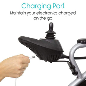 Vive Health Compact Lightweight Folding Portable Power Wheelchair - Open Box - Senior.com Power Chairs