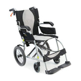 Karman Healthcare Ergolite Ultra Lightweight Transport Chair with Large 14" Rear Wheels - Open Box - Senior.com Transport Chairs