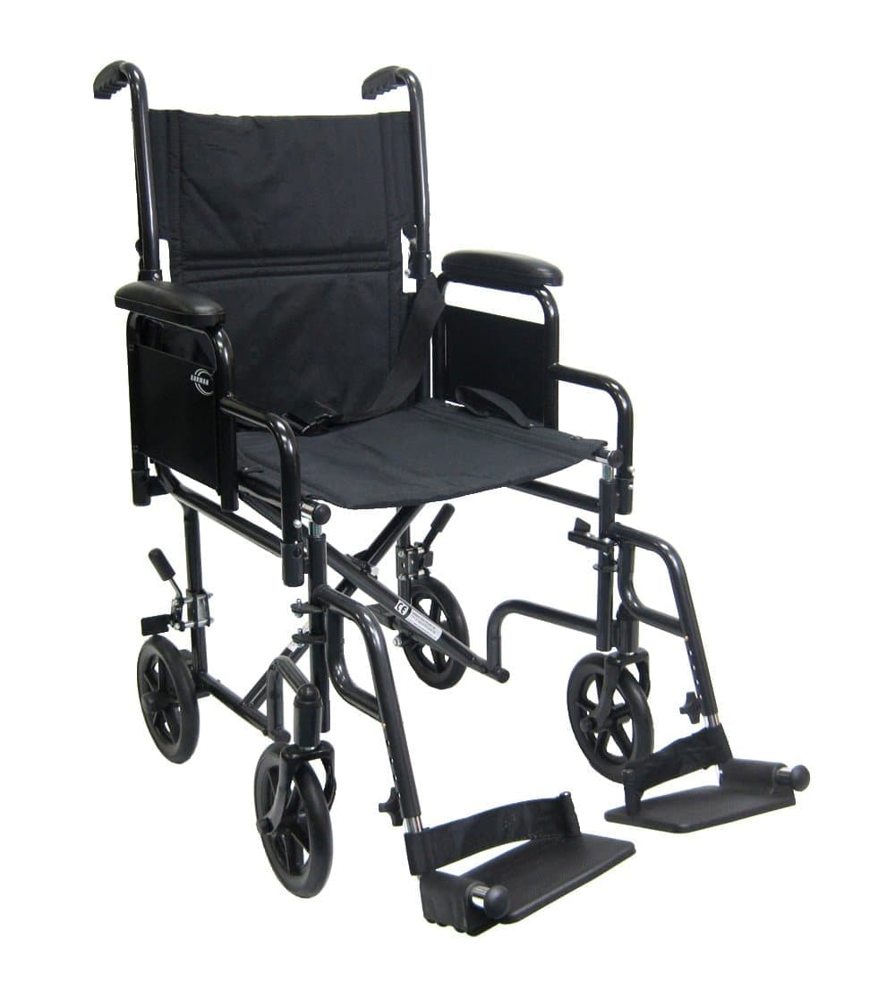 Karman Lightweight Folding Transport Wheelchair - Open Box - Senior.com Transport Chairs